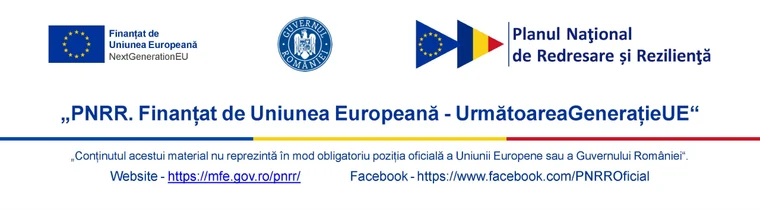 PNRR. Finanțat de Uniunea Europeană — UrmătoareaGenerațieUE